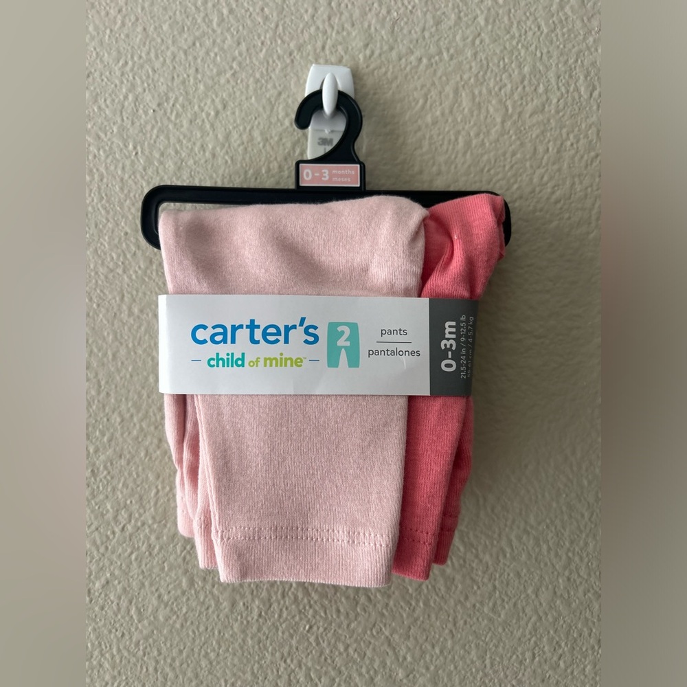 0-3 Month 3 Pack Pants/Leggings 🩷NWT